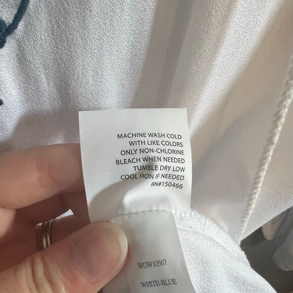 Magnolia Grace Stitchfix Bianca Embroidered Peasant Top NWT - Picture 10 of 10